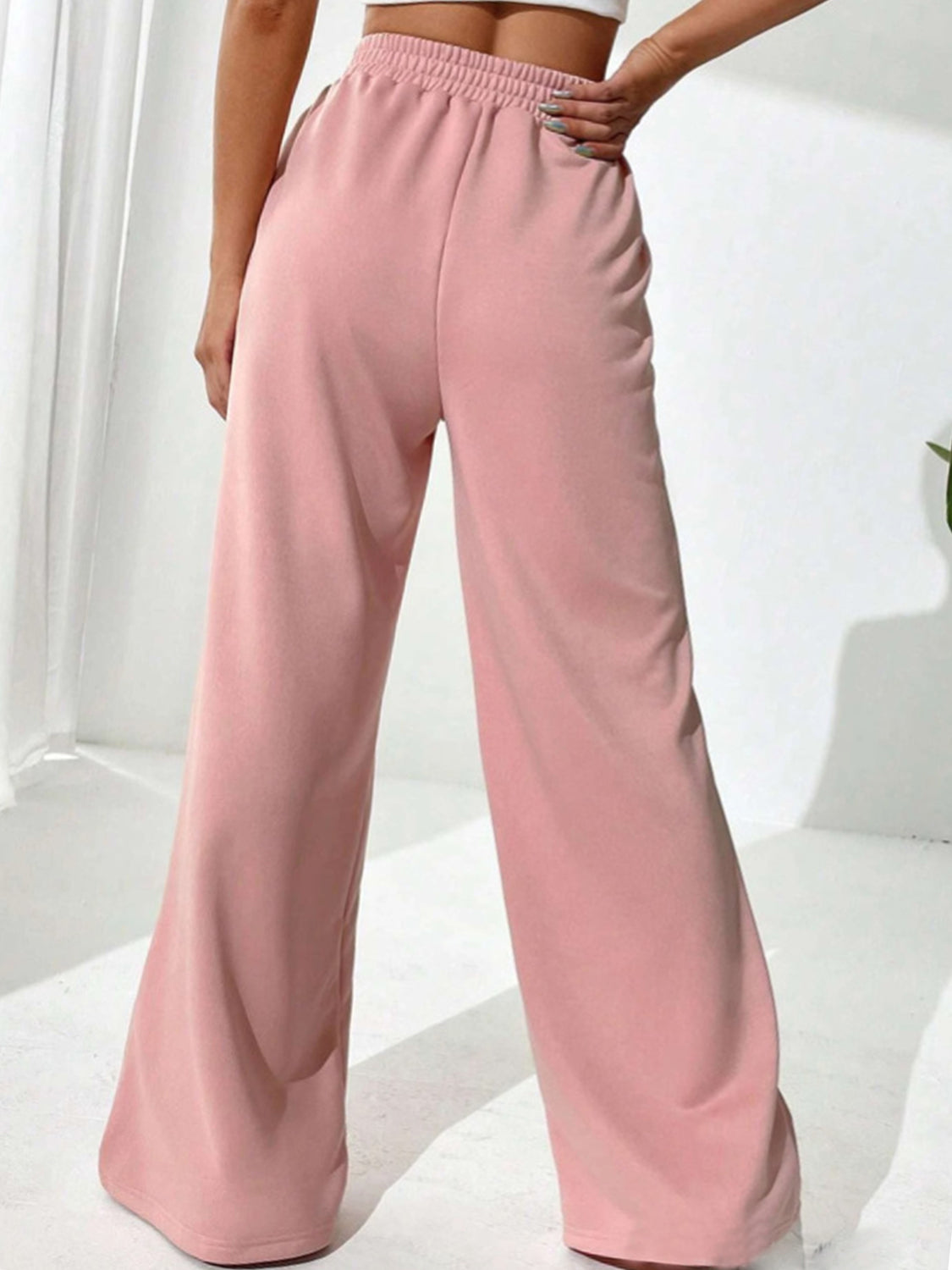 Elastic Waist Wide Leg Pants | Maekery Studio