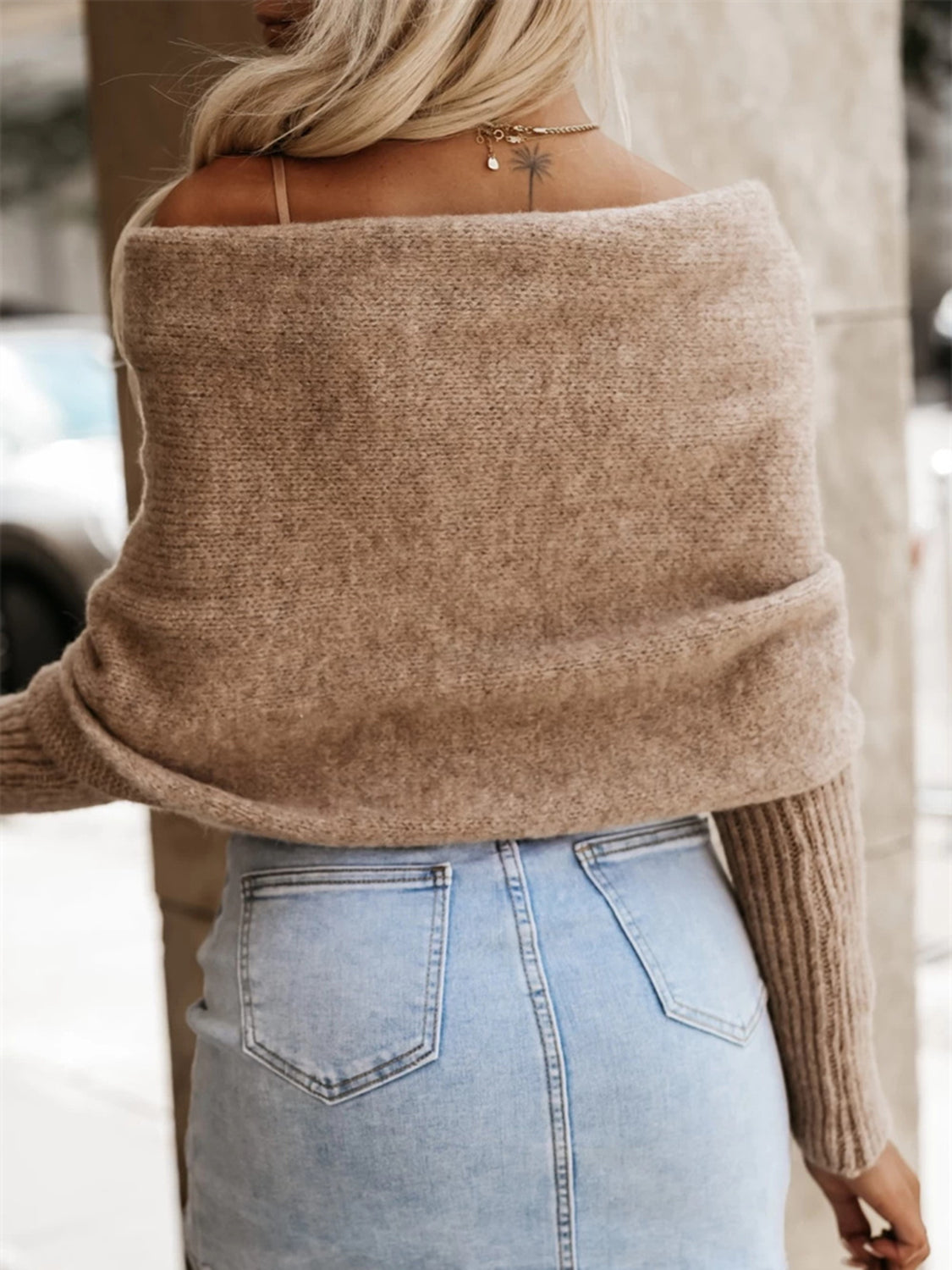 Long Sleeve Cropped Knit Top | Maekery Studio