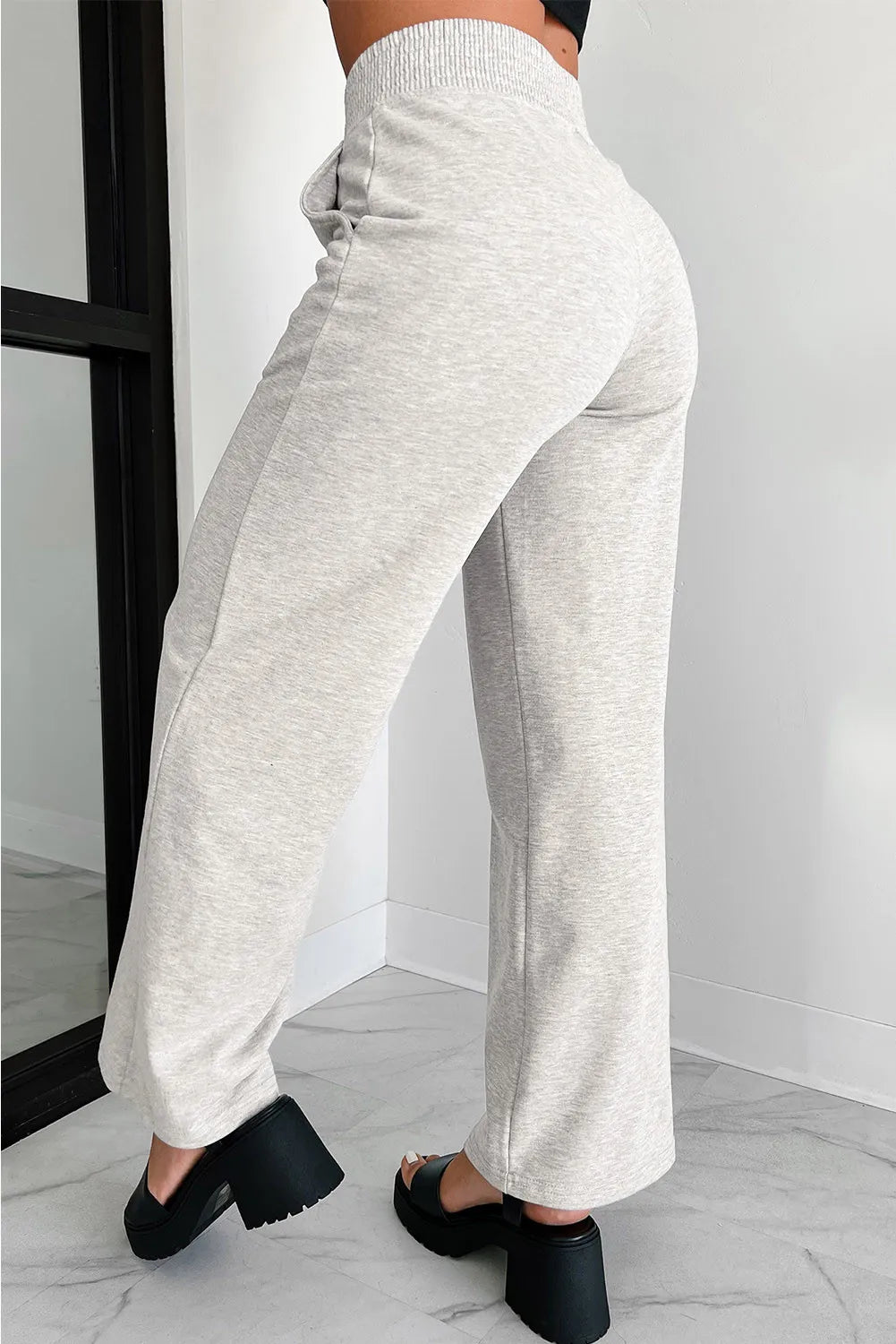 Elastic Waist Active Pants with Pockets | Maekery Studio