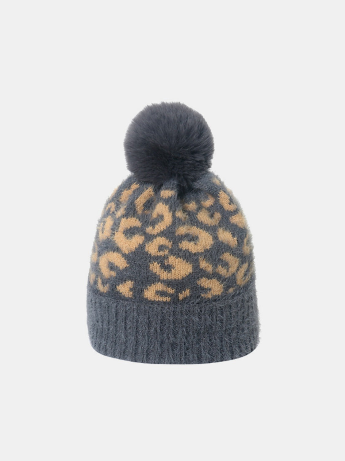 Leopard Hat with Pompom | Maekery Studio