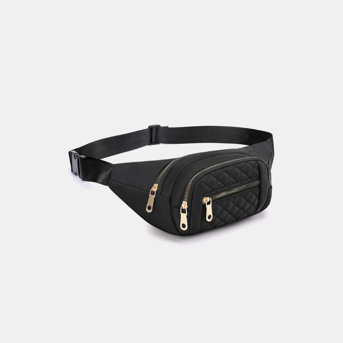 Zenana Quilted Multi Pocket Waist Belt Bag | Maekery Studio