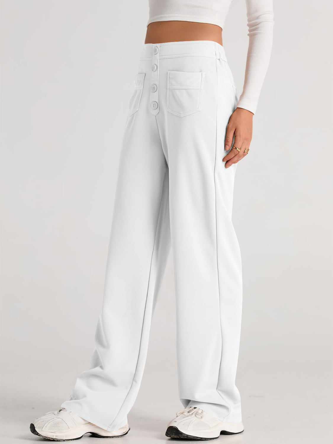 High Waist Wide Leg Pants | Maekery Studio