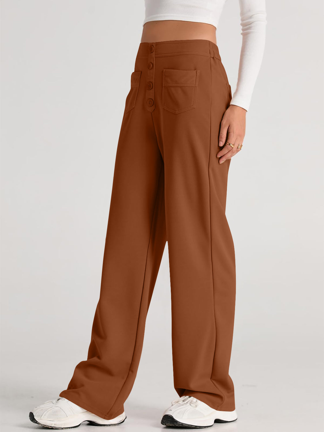 High Waist Wide Leg Pants | Maekery Studio