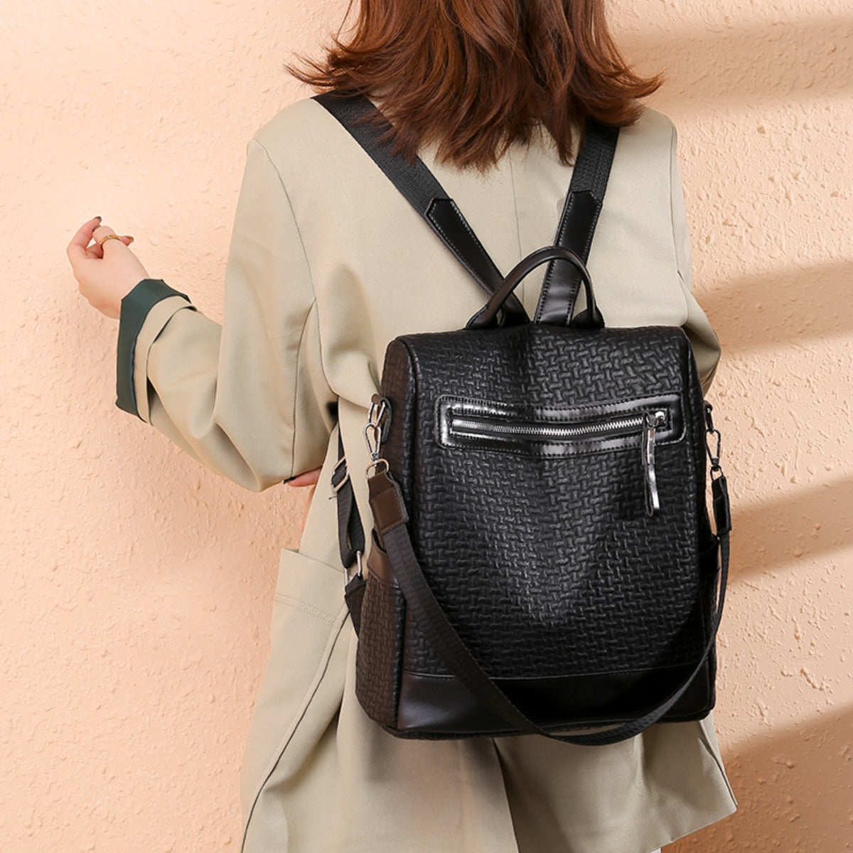 PU Leather Backpack Bag | Maekery Studio