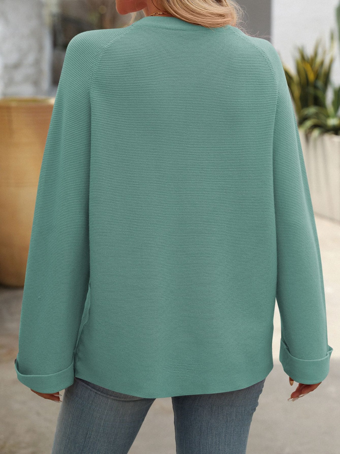 Mandy Round Neck Long Sleeve Sweater | Maekery Studio