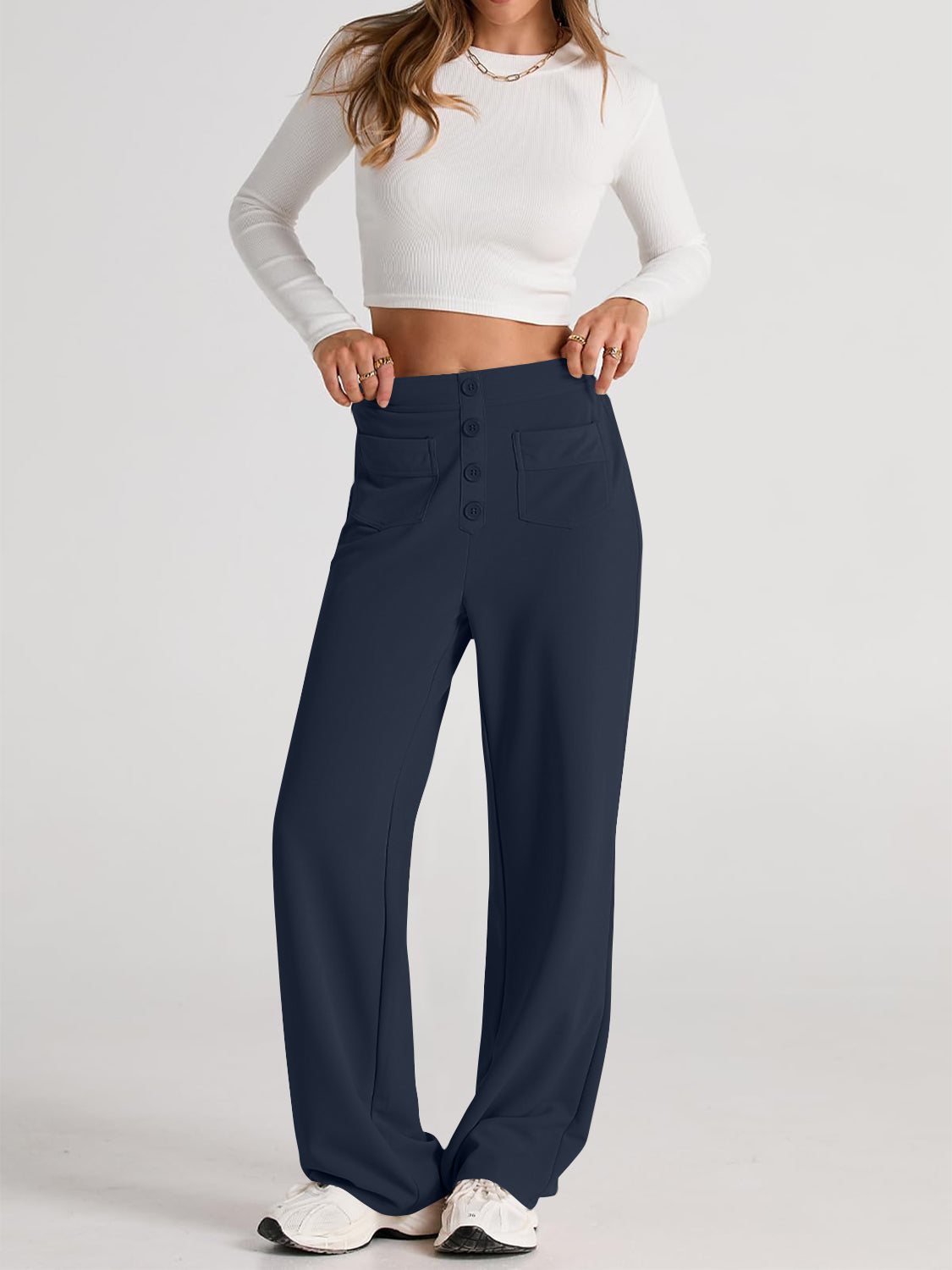 High Waist Wide Leg Pants | Maekery Studio