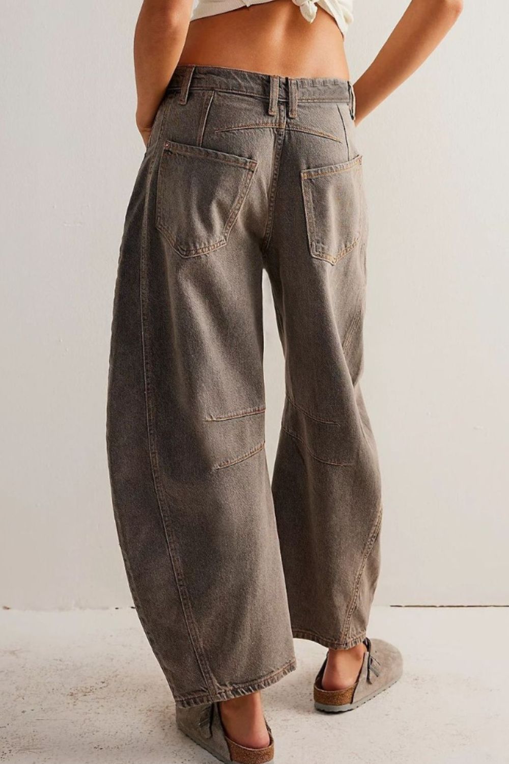 Wide Leg Jeans with Pockets | Maekery Studio