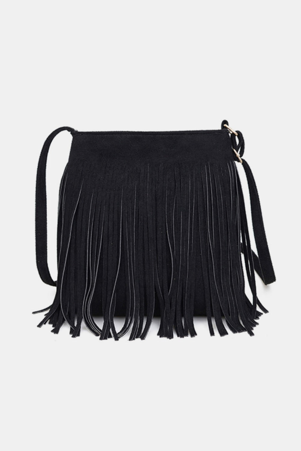 Suede Fringe Shoulder Bag | Maekery Studio