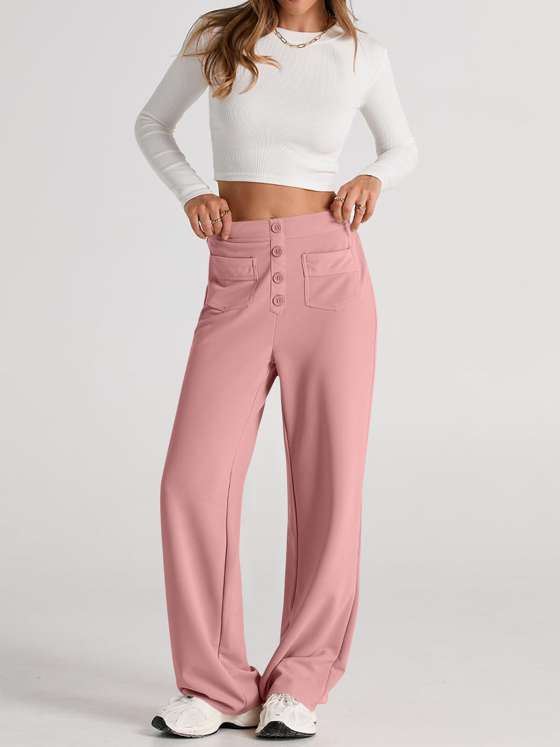 High Waist Wide Leg Pants | Maekery Studio