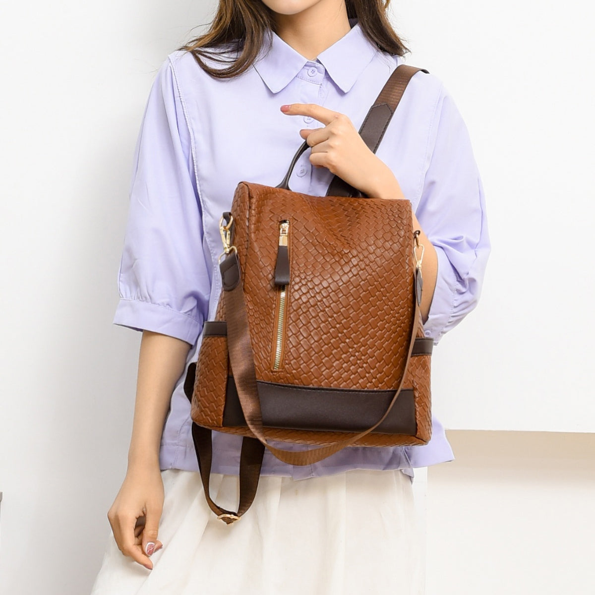 PU Leather Backpack Bag | Maekery Studio