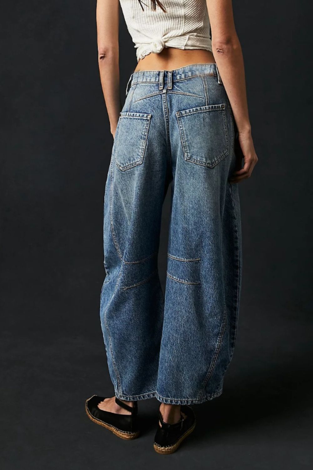 Wide Leg Jeans with Pockets | Maekery Studio