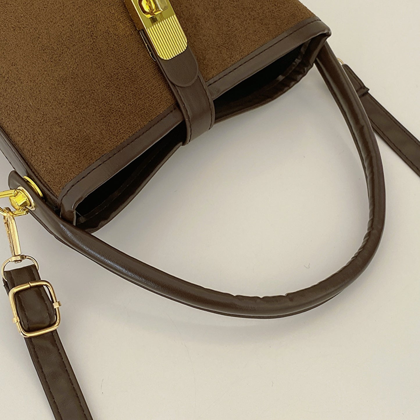 PU Leather Bucket Crossbody Bag | Maekery Studio