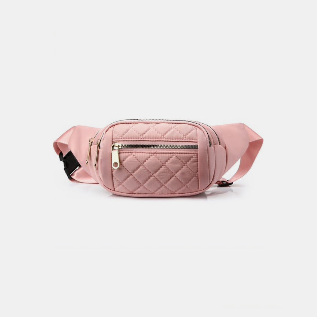 Zenana Quilted Multi Pocket Waist Belt Bag | Maekery Studio