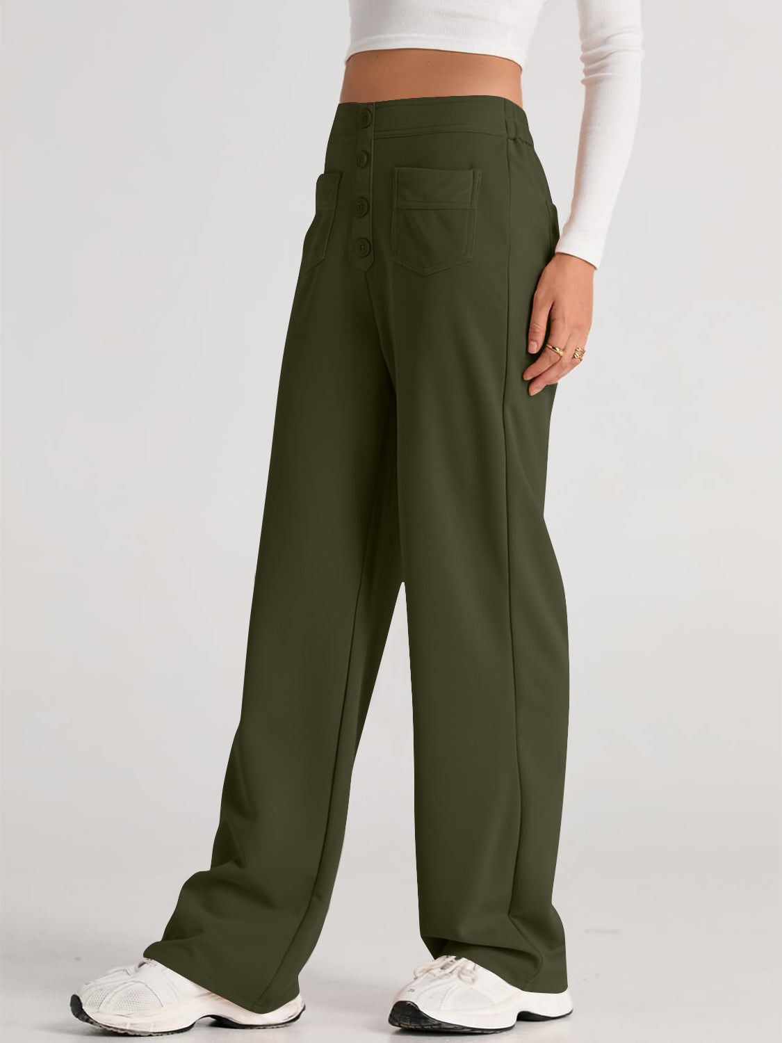 High Waist Wide Leg Pants | Maekery Studio