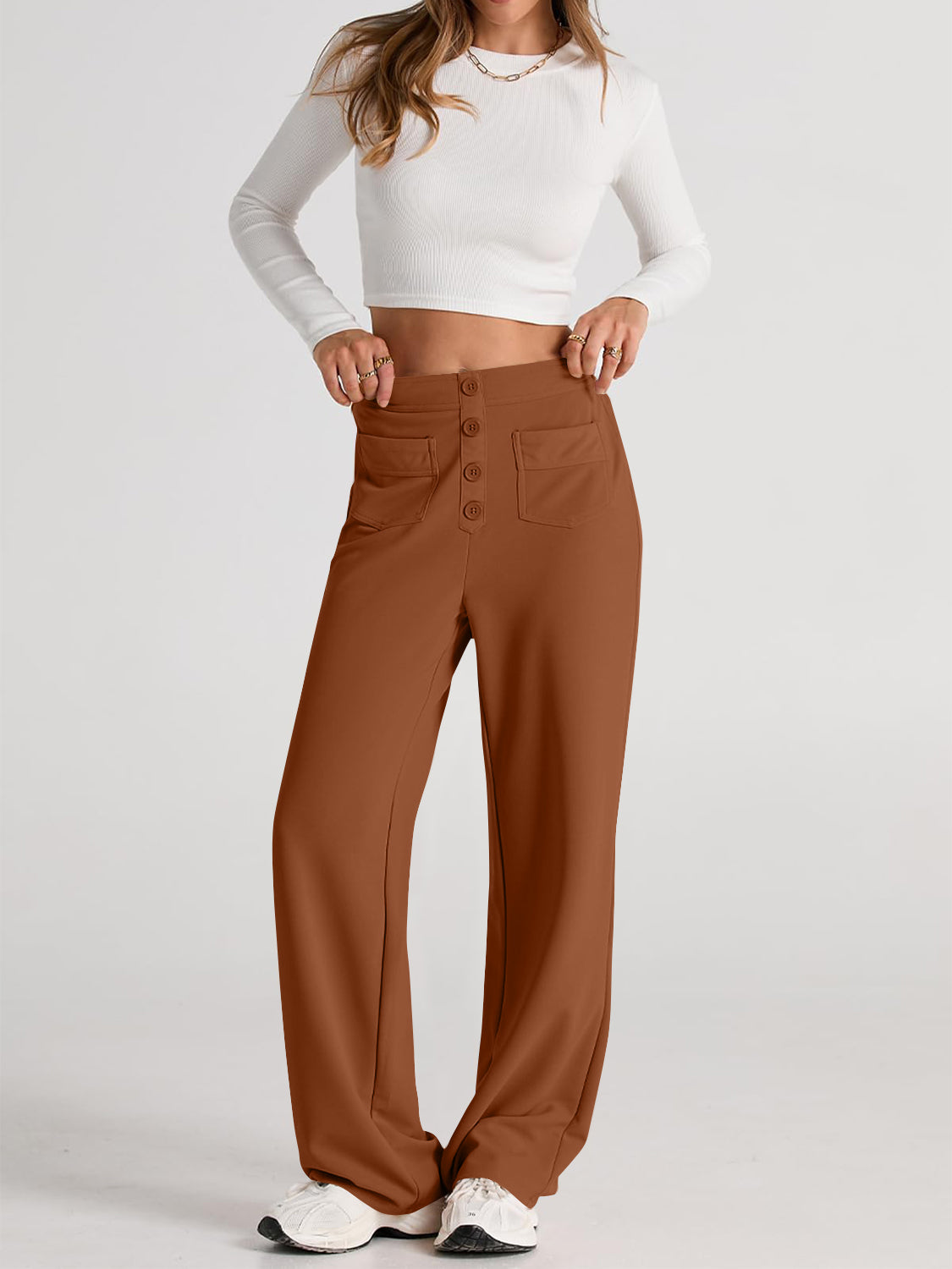 High Waist Wide Leg Pants | Maekery Studio