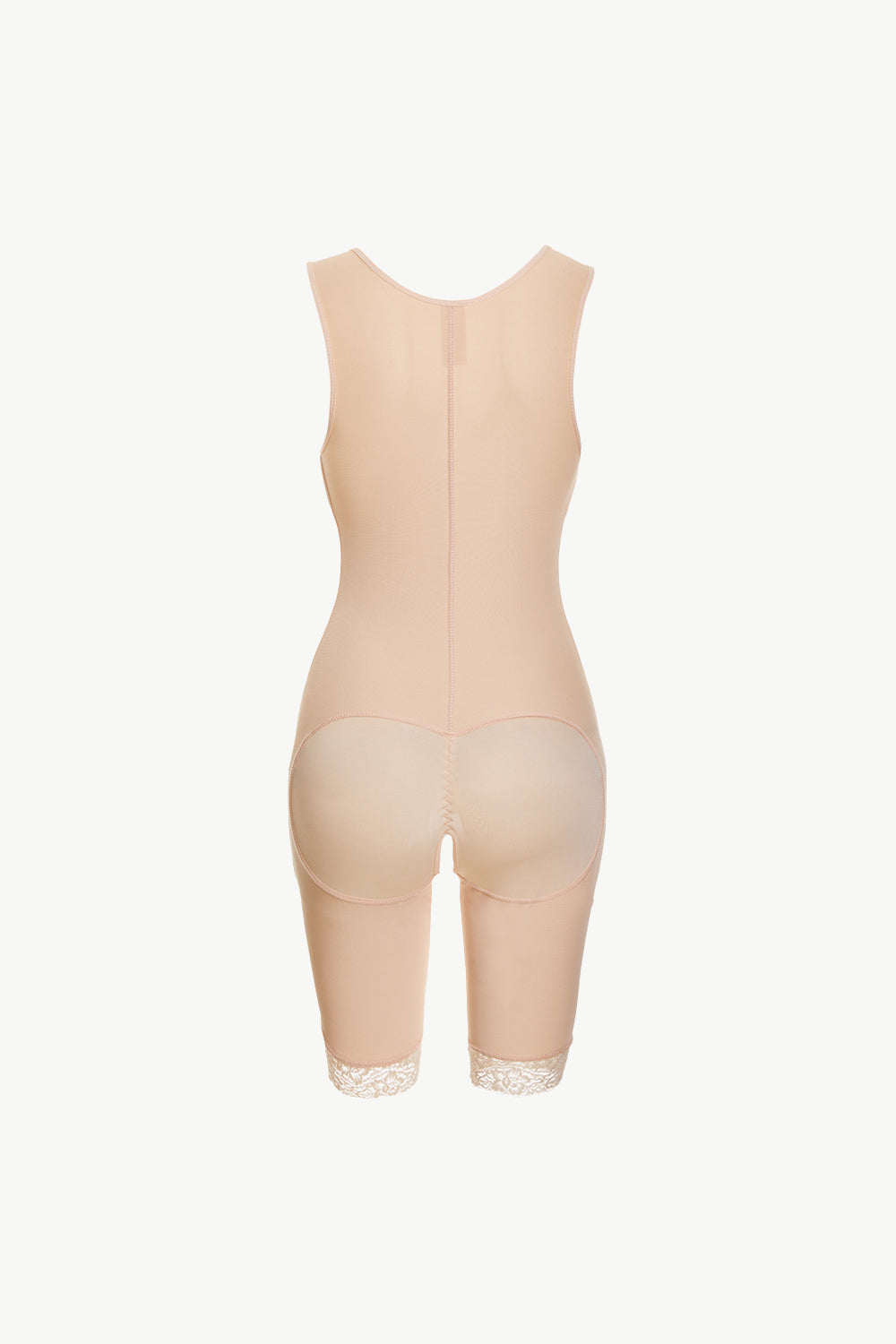 Full Size Lace Trim Shapewear with Zipper | Maekery Studio