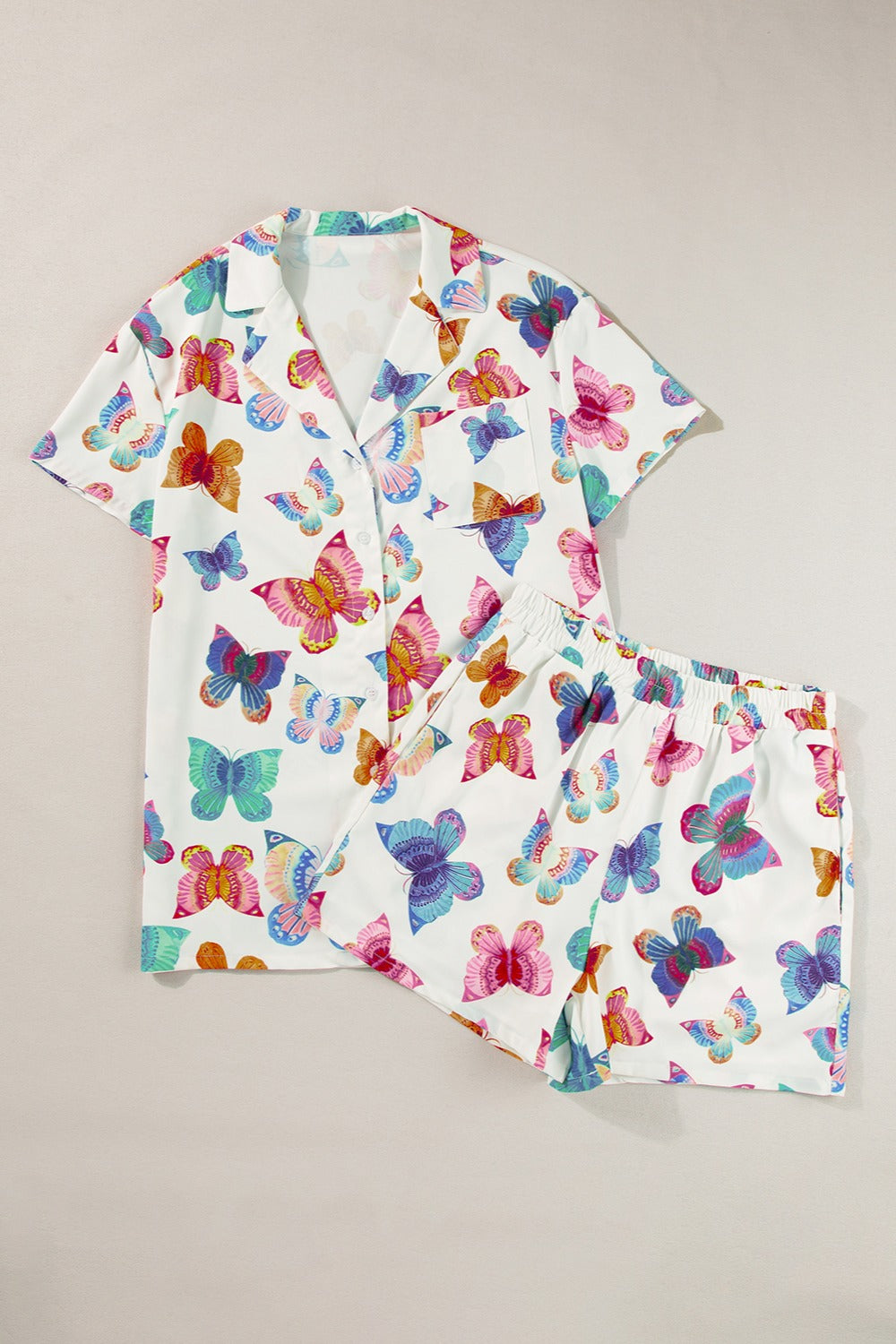 Butterfly Half Sleeve Top and Shorts Set | Maekery Studio