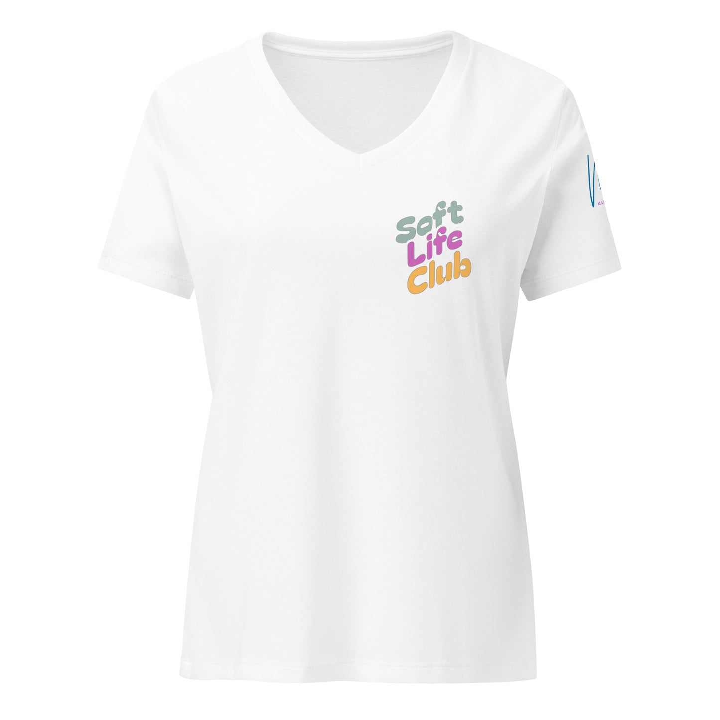 Soft Life Women’s relaxed v-neck t-shirt | Maekery Studio